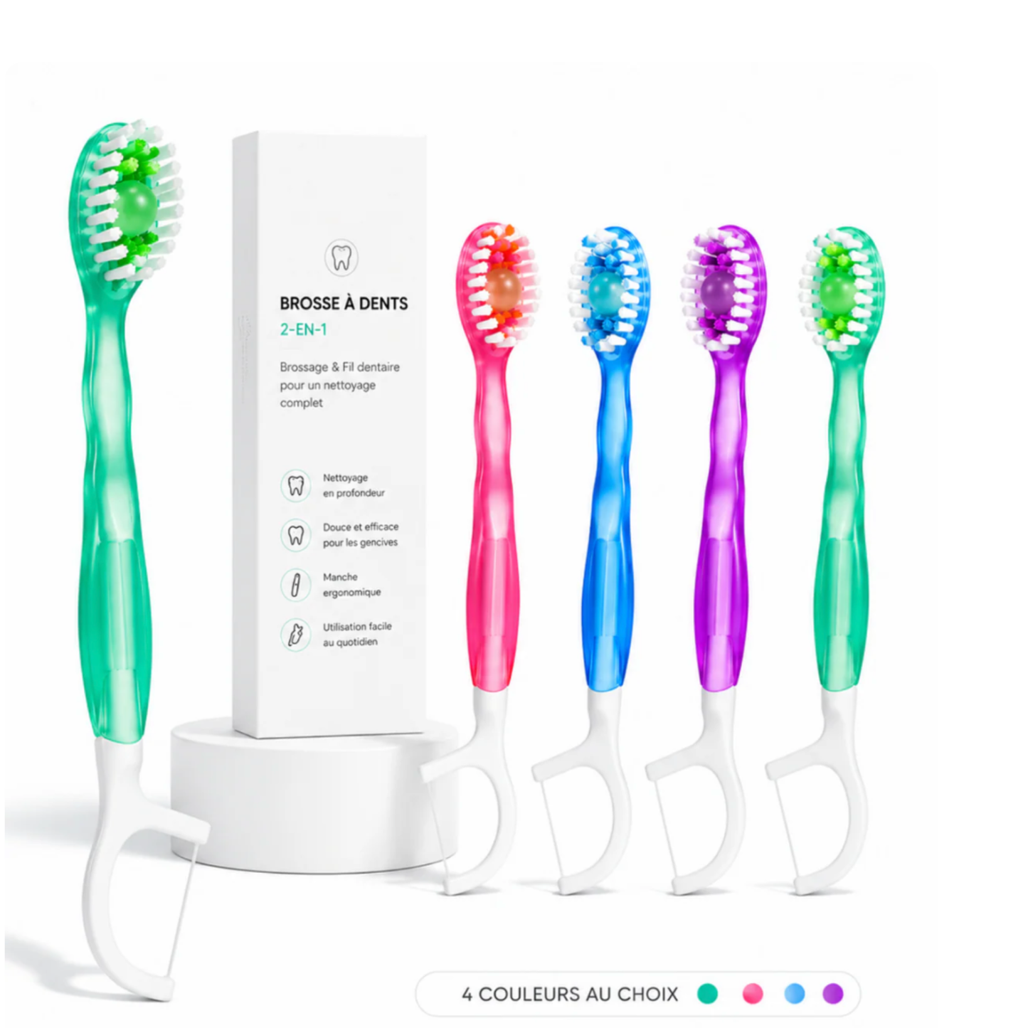 Brosse voyage 3-en-1