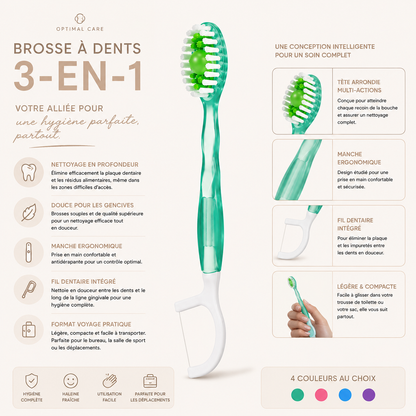Brosse voyage 3-en-1