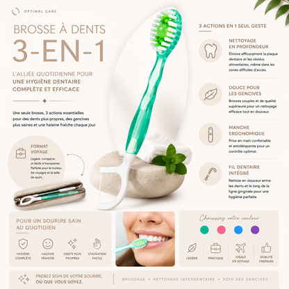 Brosse voyage 3-en-1